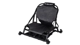 Siège ajustable en aluminium surélevé pour kayak vu de biais