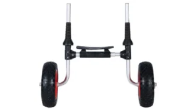 Chariot de transport pour kayak vu de devant