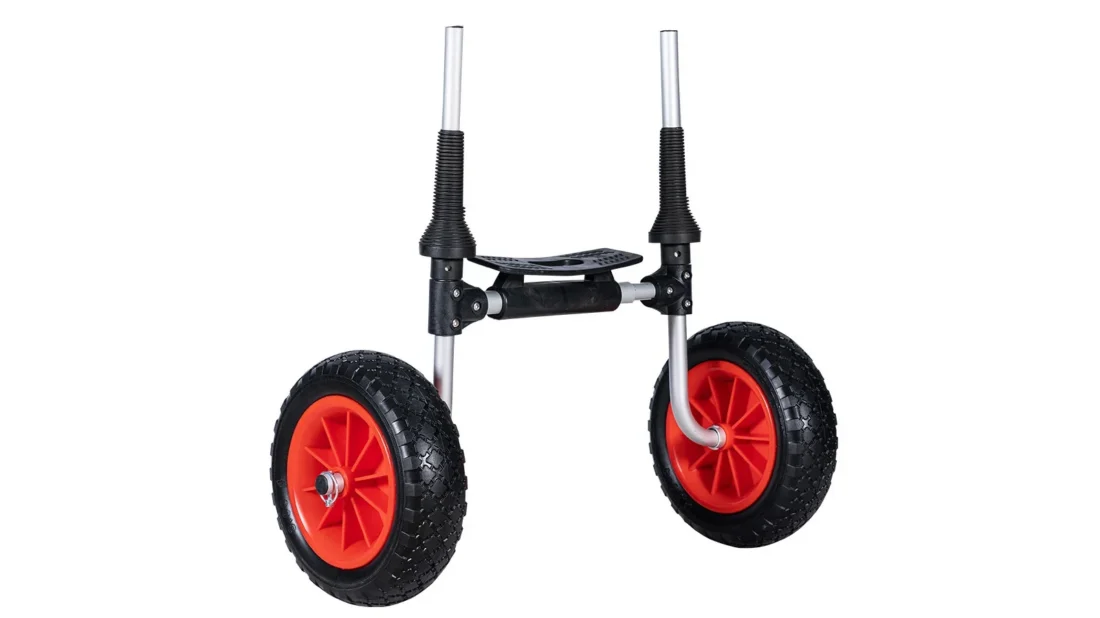 chariot-transport-003 Chariot de transport pour kayak vu de biais